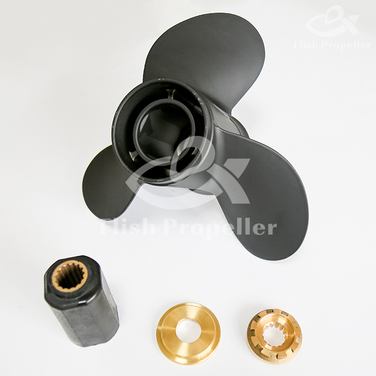 Interchangeable DF90 100 115 Aluminum 3 Blade Outboard Propeller for Suzuki