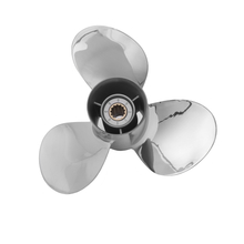 35-65 HP Stainless Steel Outboard Propeller for Suzuki 990C0-00501-11P 13Teeth Right