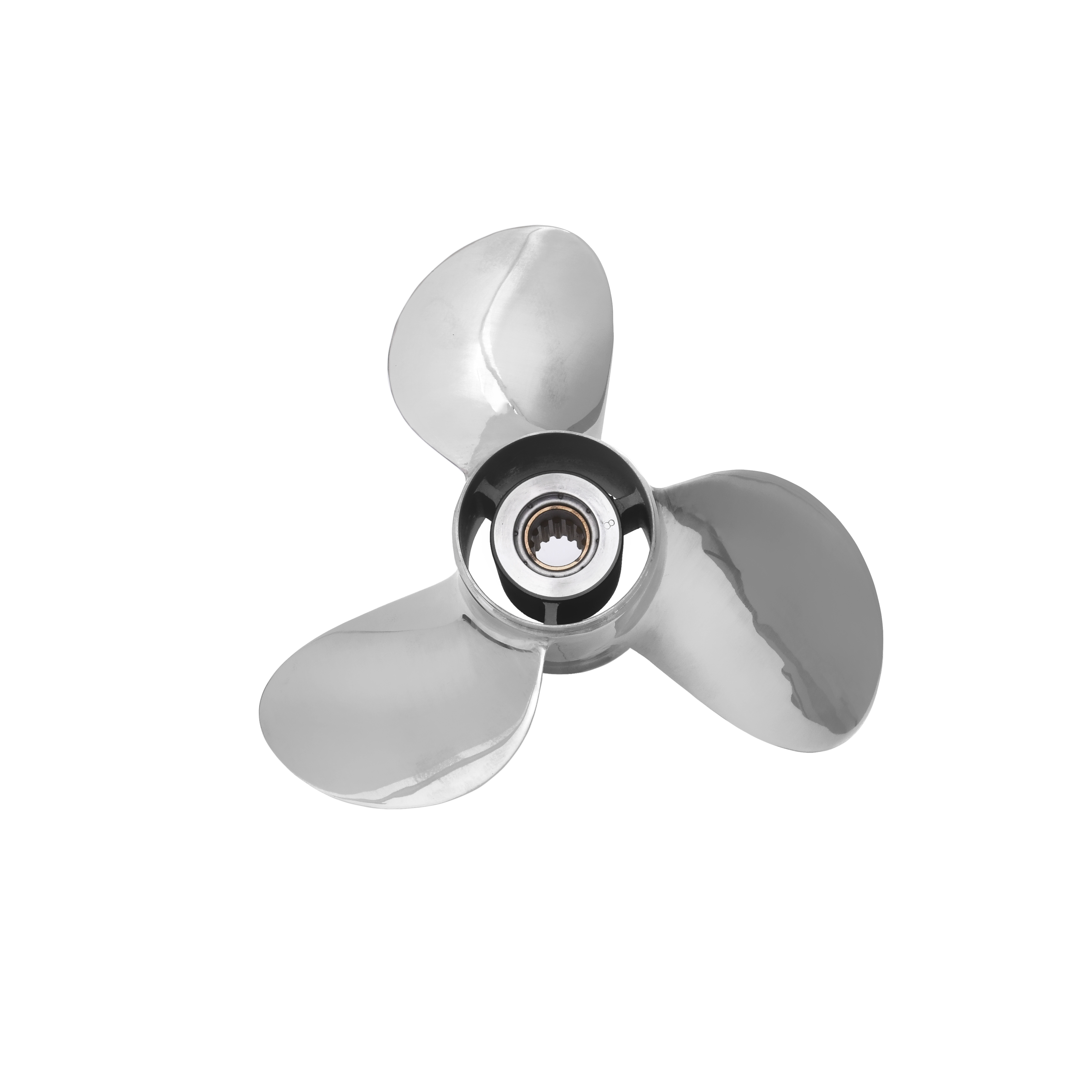 25-60HP Stainless Steel 11 1/4 X 14 Outboard Propeller for Yamaha 663-45930-00-98 13Tooth Spline RH